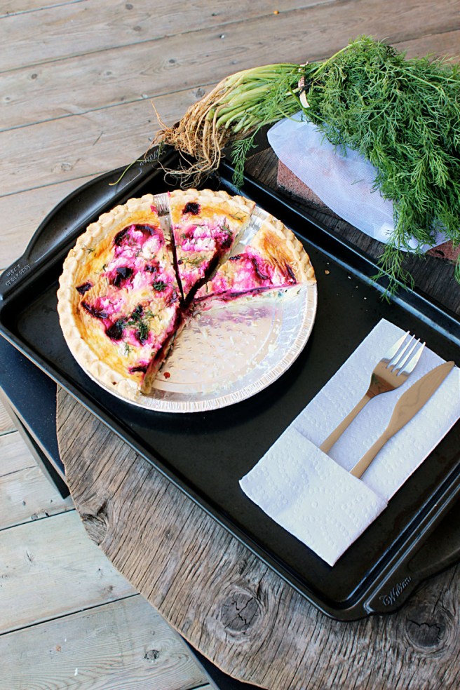 Beet and goat cheese quiche3