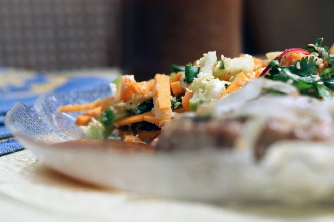 Porkchops and crab apple sauce1