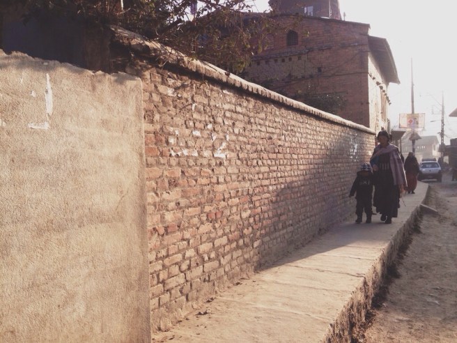 Morning circuit, prayer beads in hand.