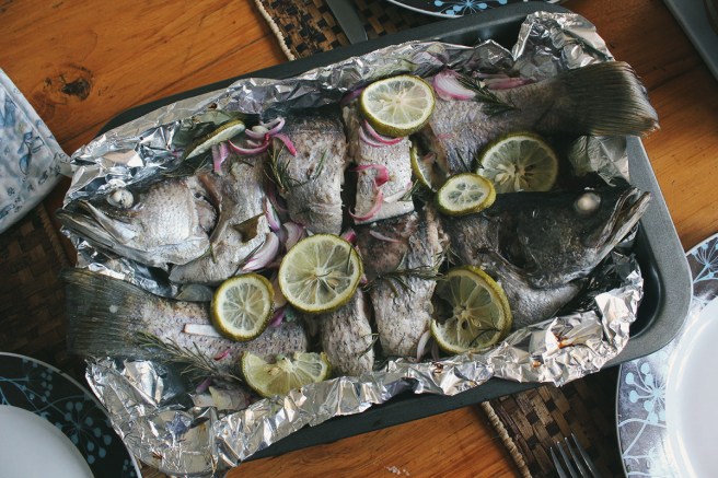 The finished fish! As tasty as it was beautiful.